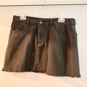 Black Jean Skirt